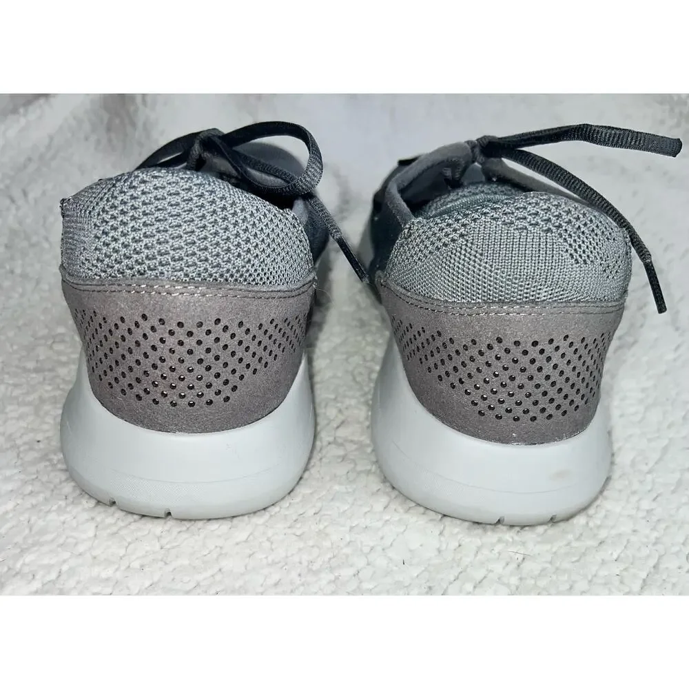 Kizik Madrid Eco-Knit Shoes Gray Hands Free Lightweight Sneakers - sz 10.5M - T7